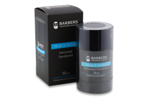Дезодорант Муск енд Ветівер парфумований 50г твердий Барберс