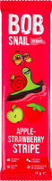 Цукерка фруктово-ягідна Apple-strawberry Stripe Bob Snail м/у 14г
