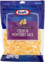 Kraft Natural Cheese Finely Shredded Colby & Monterey Jack