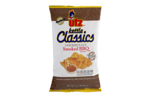 Utz Kettle Classics Gourmet Cut Potato Chips Smoked BBQ