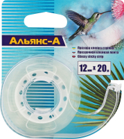 Стрічка клейка Колібрі у диспенсері 12мм*20м Альянс-А