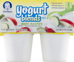 Gerber Yogurt Blends Snack Apple Zucchini / Toddler - 4 PK