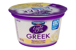 Dannon Light & Fit Greek Nonfat Yogurt Banana Cream