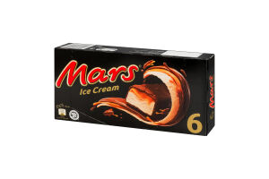 Морозиво молочне вкрите молочно-шоколадною глазур'ю з карамеллю Mars к/у 6х40г