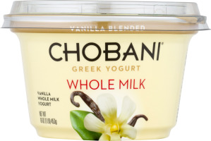 Chobani Whole Milk Greek Yogurt Vanilla