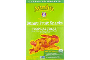 Annie's Homegrown Organic Bunny Fruit Snacks Tropical Treat - 5 CT