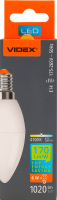 Лампа ЛЕД свічка C37h 6W E14 4100K Videx