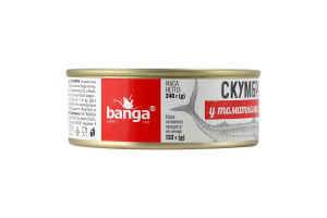 Скумбрия в томатном соусе Banga ж/б 240г