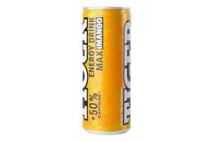 Напій енергетичний Tiger Max Mango б/алк газований