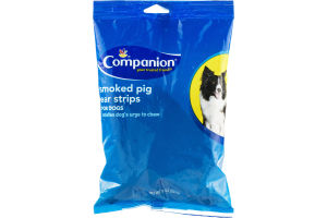 Ahold Companion Smoked Pig Ear Strips