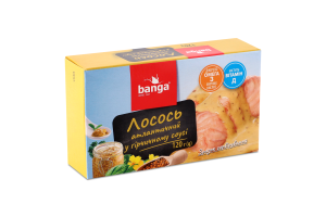 Лосось атлантичний у гірчичному соусі Banga к/у 120г