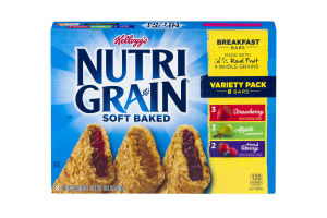Kellogg's Nutri Grain Soft Baked Breakfast Bars Variety Pack - 8 CT