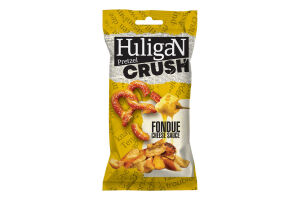 Крекер Кусочки кренделей со вкусом сырного соуса Pretzel Crush Huligan м/у 65г