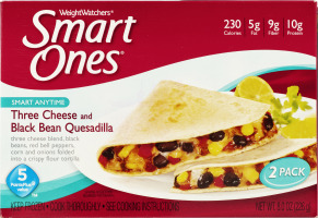 Weight Watchers Smart Ones Smart Anytime Three Cheese And Black Bean Quesadilla - 2 CT