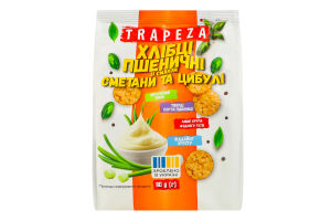Мини-хлебцы пшеничные Сметана и лук Trapeza м/у 90г