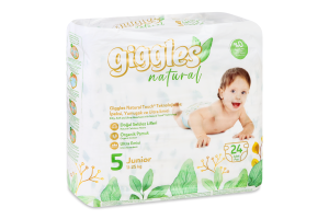 Підгузки Нейча юніор 5 11-25кг 24шт Гіглс