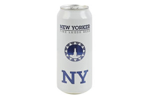 Пиво 0.5л 4.5% солодове світле фільтроване пастеризоване New Yorker з/б