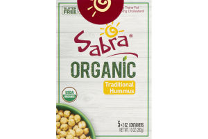 Sabra Organic Hummus Traditional - 5 CT