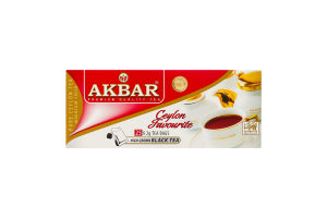 Чай чорний Ceylon favourite Akbar в/с к/у 25х2г