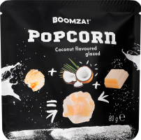 Попкорн з смаком кокосу глазурований 80г Boomza!