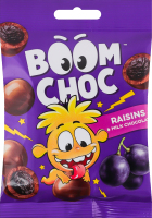 Драже у молочному шоколаді Родзинки Boom Choc м/у 80г