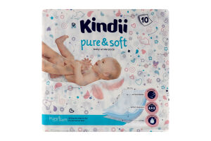 Пелюшки одноразові Пур енд Софт 60*60см 10шт Кіндіі