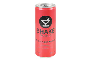 Напій слабоалкогольний 250мл 7% сильногазований Текіла Самбреро Cocktails Shake з/б