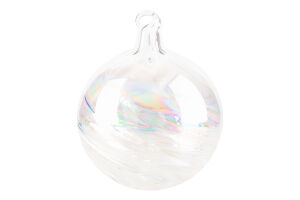 Прикраса ялинкова Вертеп часу скляна 8см 884789