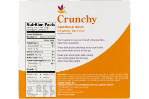 Ahold Crunchy Granola Bars Peanut Butter - 6 CT