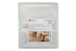 Контейнер Інпак з кришкою прямокутний 6шт. 1600мл