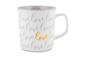 Чашка Сердечки 410мл кераміка