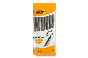 Ручка кулькова чорна Classic Round stic BiC 8шт