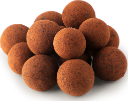 Фундук в молочному шоколаді покр какао-порошком