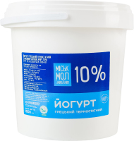 Йогурт 10% термостатный Греческий Міськмолзавод №1 ведро 1кг