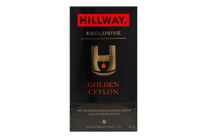 Чай черный байховый мелкий Golden Ceylon Exclusive Hillway в/с к/у 25х2г