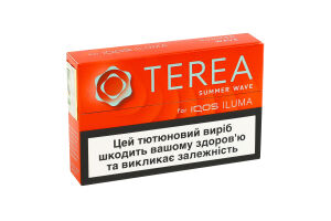 Виріб тютюновмісний для електричного нагрівання з фільтром Terea Summer Wave 20шт