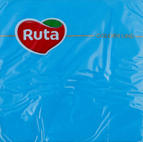 Салфетки бумажные 3-х слойные синие с ароматом экзотик 325х325мм Golden line Ruta 20шт