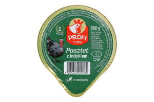 Паштет с мясом индюка Profi ст 250г