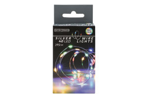 Гірлянда новорічна різнокольорова ЛЕД на батарейках 40ламп 2+0,1м AX9732020