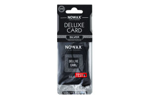 Ароматизатор целюлозний Nowax Delux Card целюлозний Silver