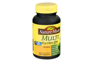 Nature Made Multi For Him 50+ No Iron - 90 CT