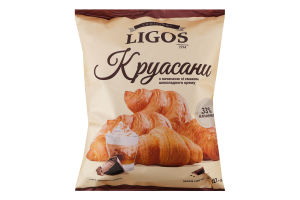 Круасан з начинкою зі смаком шоколадного крему ,ТМ "LIGOS" 240г