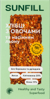 Хлібці з овочами та насінням льону SunFill к/у 100г