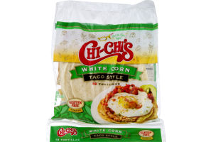 Chi-Chi's Soft Taco Style White Corn Tortilla - 18 CT