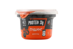 Пудинг нежирний протеїновий з сиропом Шоколад Protein 20g Міськмолзавод №1 ст 200г
