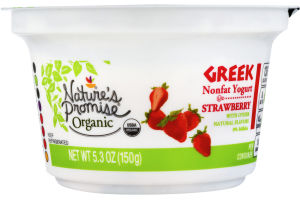 Nature's Promise Greek Nonfat Yogurt Strawberry