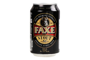 Пиво 0.33л 7.7% темне Stout Faxe з/б
