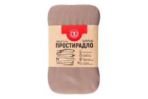 Простирадло шоколадне 180х215см №1475457 ТМ "1" 1шт
