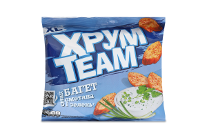 Сухарики Сметана и зелень Багет ХрумTeam м/у 90г