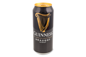 Пиво 0.44л 4.2% темное пастеризованное Draught Guinness ж/б